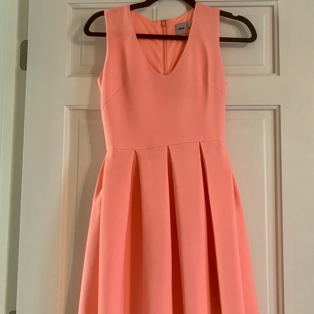 ASOS peach A-Line dress